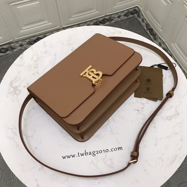 Burberry專門店新款中號TB專屬標識皮革鎖扣包 巴寶莉經典爆款皮革單肩斜背女包 yxb1367
